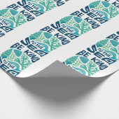Be Kind to the Sea – Ocean Conservation Eco Design Cadeaupapier (Hoek)