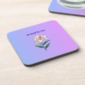 Be Kind To You Lily Self-Care Bier Onderzetter (Linkerzijde)