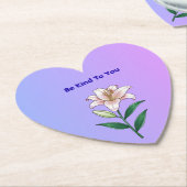 Be Kind To You Lily Self-Care  Kartonnen Onderzetters (Gekanteld)