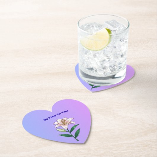 Be Kind To You Lily Self-Care  Kartonnen Onderzetters (Insitu)