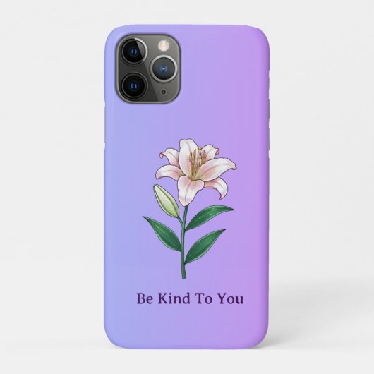 Be Kind To You Lily Self-Care Phone Case (Achterkant)
