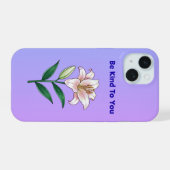 Be Kind To You Lily Self-Care Phone Case iPhone 15 Case (Achterkant horizontaal)