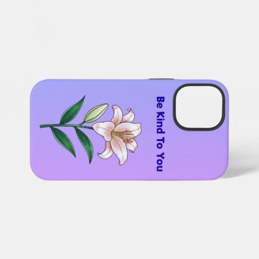 Be Kind To You Lily Self-Care Phone Case iPhone Hoesje (Achterkant horizontaal)