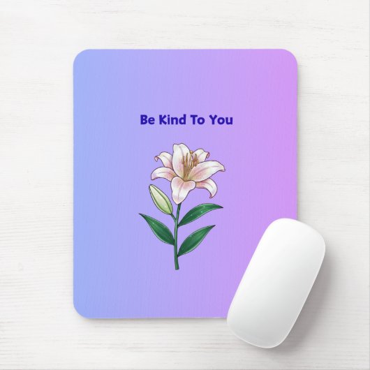 Be Kind To You Lily Self-Care Phone Case Muismat (Met muis)