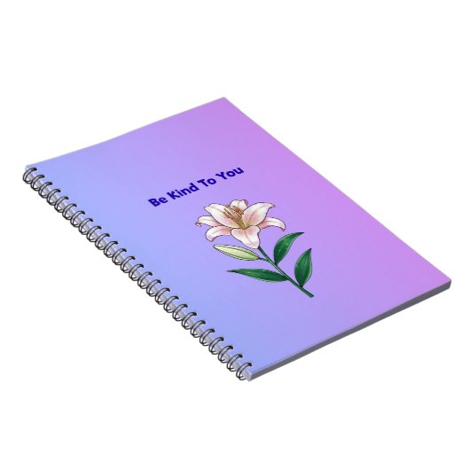 Be Kind To You Lily Self-Care Phone Case Notitieboek (Rechterzijde)