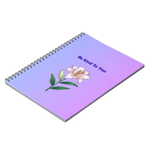 Be Kind To You Lily Self-Care Phone Case Notitieboek (Linkerzijde)