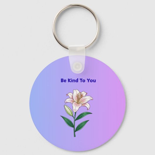 Be Kind To You Lily Self-Care  Sleutelhanger (Voorkant)
