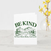 Be Kind To Your Mind Body And Earth Motivation Kaart (Gele Bloem)