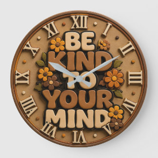 Be Kind to Your Mind Home Decor Gift Grote Klok