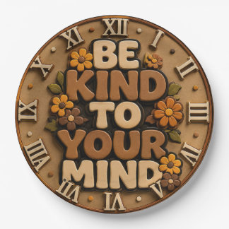 Be Kind to Your Mind Home Decor Gift Papieren Bordje
