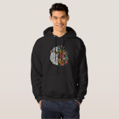 Be Kind To Your Mind Mental Health Awareness Brain Hoodie (Voorkant volledig)