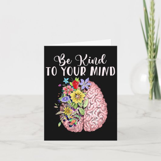 Be Kind To Your Mind Mental Health Awareness Month Kaart (Voorkant)
