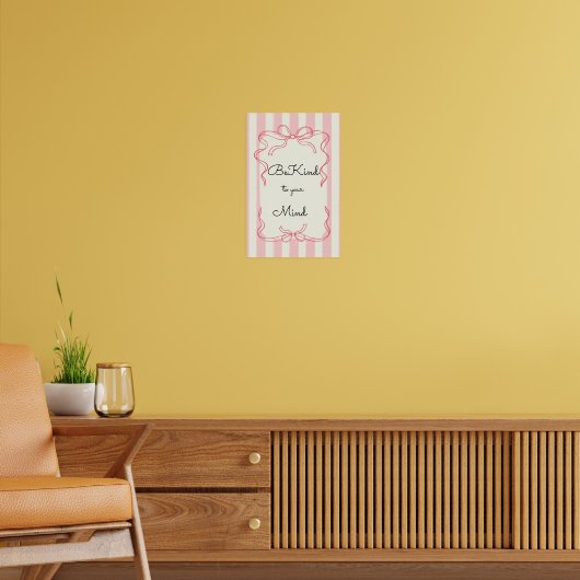 Be kind to your mind Motivational Poster (Woonkamer 2)