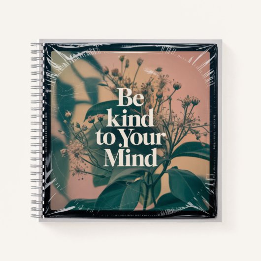 Be Kind To Your Mind Notitieboek (Voorkant)
