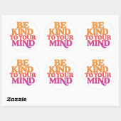 BE KIND TO YOUR MIND – Retro Wavy Sticker (Vel)