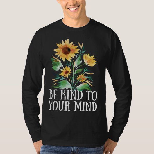 Be Kind to your Mind Vanilla Girls Aesthetics T-shirt (Voorkant)