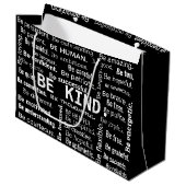 Be Kind Word Cloud Groot Cadeauzakje (Voorkant Gekanteld)