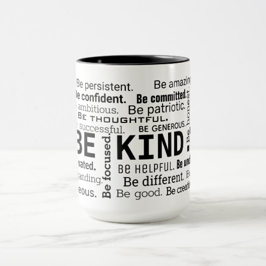 Be Kind Word Cloud inspirational Words Mok (Midden)