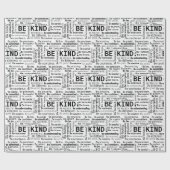 Be Kind Word Cloud On White Cadeaupapier (Vlak)