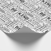 Be Kind Word Cloud On White Cadeaupapier (Hoek)