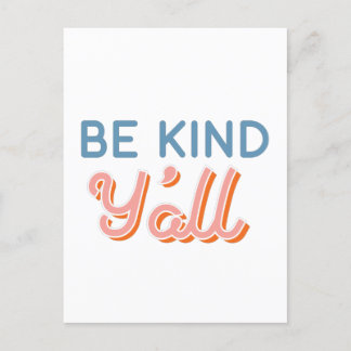 Be Kind Y'all Zuid-Briefkaart Briefkaart