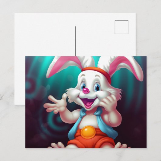 Bé Lapin Briefkaart (Voorkant / Achterkant)