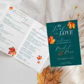 Be Leaf In Love Blauwgroen herfst bruiloft ceremon