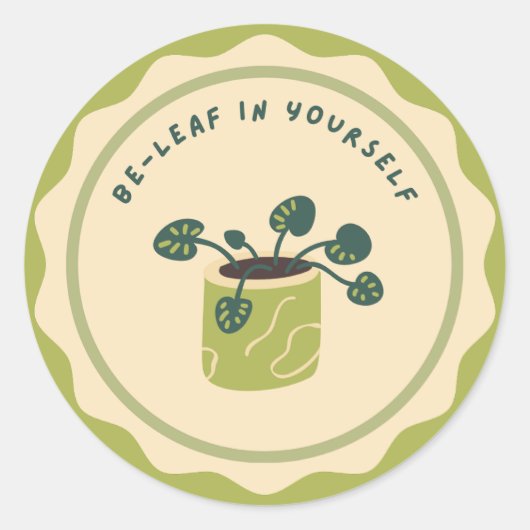 Be-Leaf in uw eigen Stickers (Voorkant)