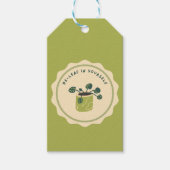 Be-Leaf in uw zelf Gift Label Cadeaulabel (Voorkant)