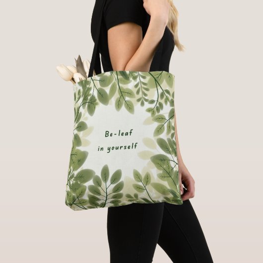 Be Leaf in Yourself Tote Bag (Dichtbij)