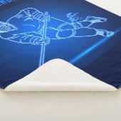 "Be Legendary" Hockey Player Sherpa Blanket Deken (3/4)