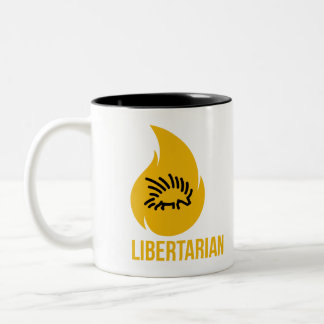 Be Libertarian Porcupine Tweekleurige Koffiemok