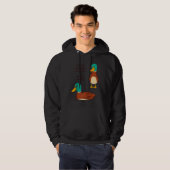 Be like a duck Calm on the surface but always padd Hoodie (Voorkant volledig)