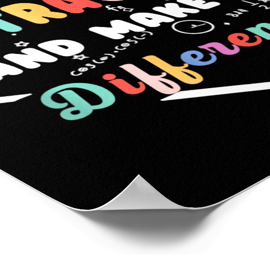 Be Like Subtraction Math Quote Chalkboard Teacher Poster (Hoek)