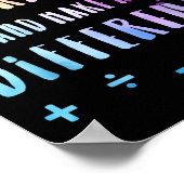 Be Like Subtraction Math Quote For Teachers Studen Poster (Hoek)