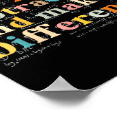 Be Like Subtraction Math Quote For Teachers Studen Poster (Hoek)