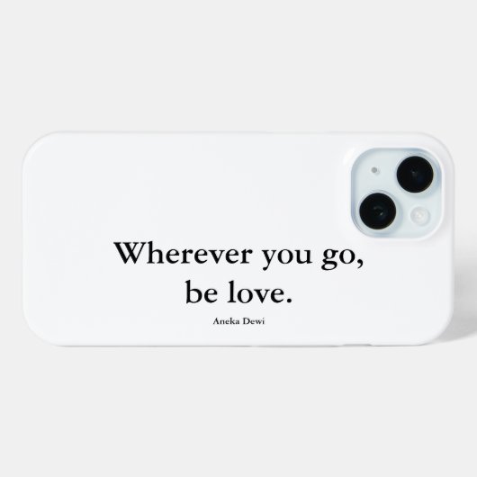 Be love iPhone cover (Achterkant (horizontaal))