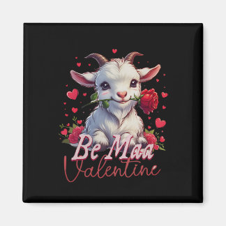 Be Maa Valentine Goat Heart Cute Goat Happy Valent Magneet