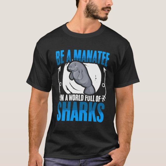 Be Manatee World of Shark Dugong Zee Manatees Chub T-shirt (Voorkant)
