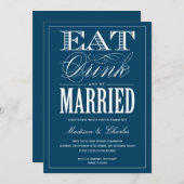 & BE MARRIED | AFBEELDINGSINVITATIE KAART (Voorkant / Achterkant)