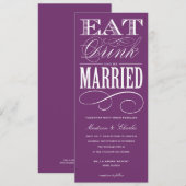 & BE MARRIED | AFBEELDINGSINVITATIESYSTEEM 2 KAART (Voorkant / Achterkant)