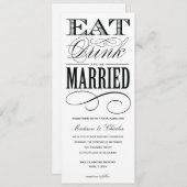 & BE MARRIED | AFBEELDINGSINVITATIESYSTEEM 2 KAART (Voorkant / Achterkant)