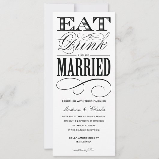 & BE MARRIED | AFBEELDINGSINVITATIESYSTEEM 2 KAART (Voorkant)