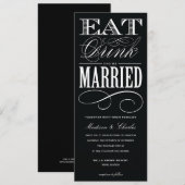 & BE MARRIED | AFBEELDINGSINVITATIESYSTEEM 2 KAART (Voorkant / Achterkant)