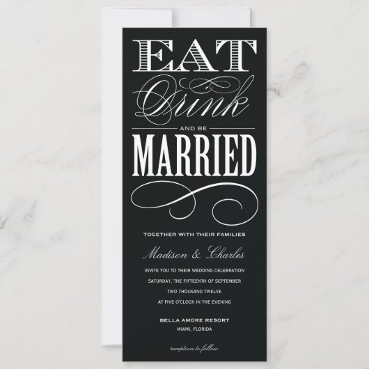 & BE MARRIED | AFBEELDINGSINVITATIESYSTEEM 2 KAART (Voorkant)