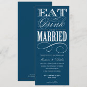 & BE MARRIED | AFBEELDINGSINVITATIESYSTEEM 2 KAART (Voorkant / Achterkant)