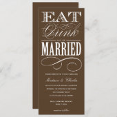 & BE MARRIED | AFBEELDINGSINVITATIESYSTEEM 2 KAART (Voorkant / Achterkant)