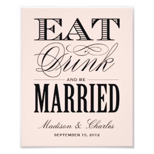 & BE MARRIED   AFDRUKKING VOOR ONTVANGST FOTO AFDRUK