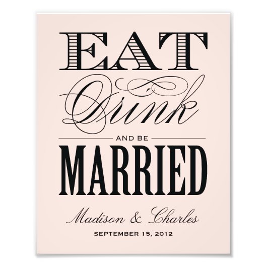 & BE MARRIED | AFDRUKKING VOOR ONTVANGST FOTO AFDRUK (Voorkant)