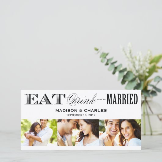 & BE MARRIED | BEWAREN VAN DE DATUM VAN AANKONDIGI SAVE THE DATE (Staand voorkant)